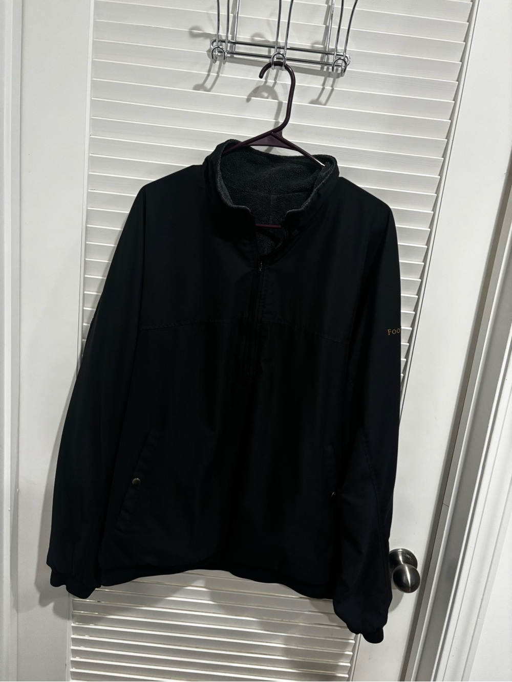 FootJoy Black Men's Performance Quarter-Zip Jacket